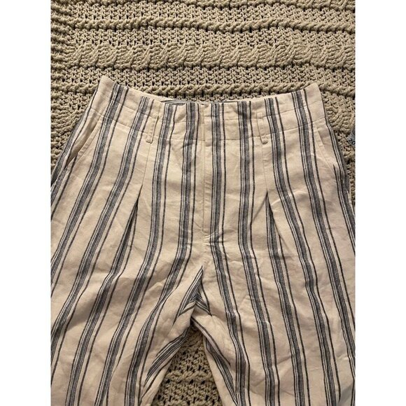 Lauren Ralph Lauren Striped‎ Linen & Viscose Blend Pants Women's Size 6 - Picture 7 of 13